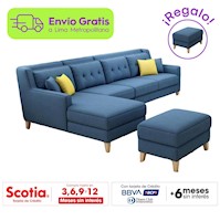 Sofa seccional Barroco + Banqueta de regalo